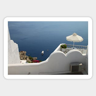 Balcony Oia, Santorini, Greek Islands Sticker